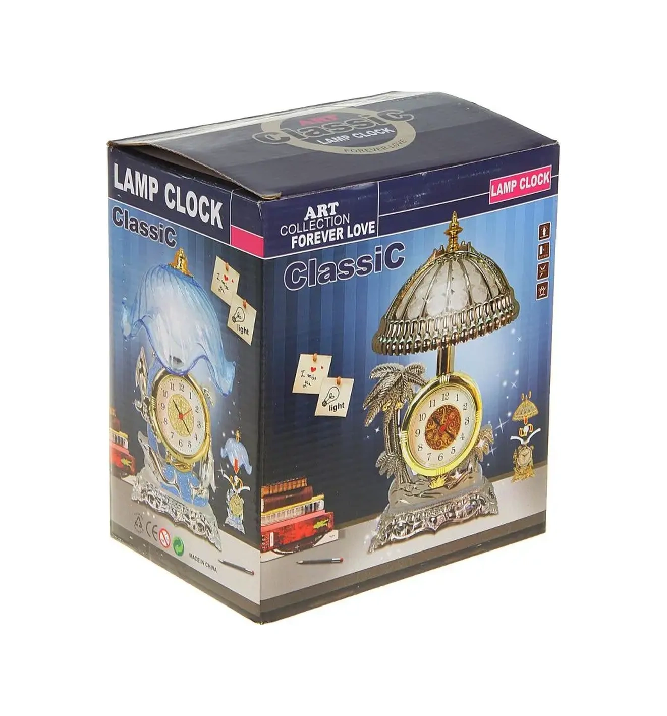 Simalend Retro Mutfak Lamba Masa Saati Papağanlar İle Çalar Saat 17775140 Altın Rengi