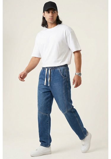 Bigdart Erkek Rahat Kesim Baggy Jean Pantolon 30074 - Lacivert