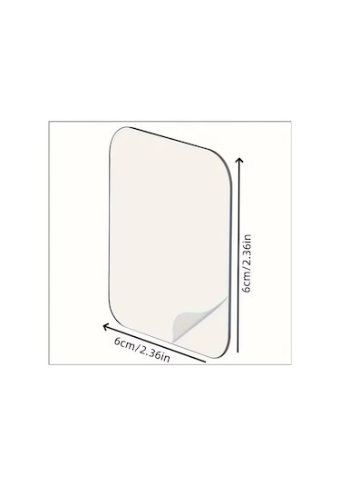 6 Cm - 6 Cm 50 adet Kaliteli Çift Taraflı Bant Halı Tablo Resim Yapıştırma Bandı