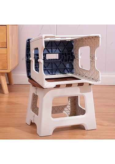 Dashanshop Siyah Ofis Taburesi Şık Ve Sağlam Katlanır Masaüstü Stool Tasarruf Saklama Siyah