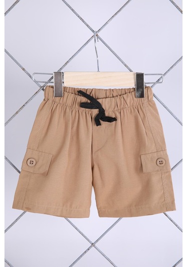 Babyhola 2'li Tişört Keten Şort Erkek Bebek Çocuk Bayramlık Alt Üst Takım Elbise 02011 001