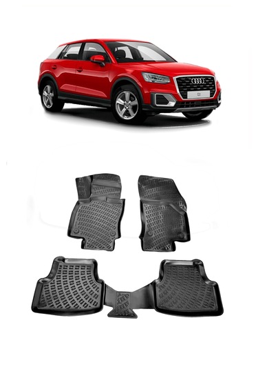 2016-2020 Audi Q2 3d Havuzlu Paspas 1.kalite Kokusuz Yüksek Kenar