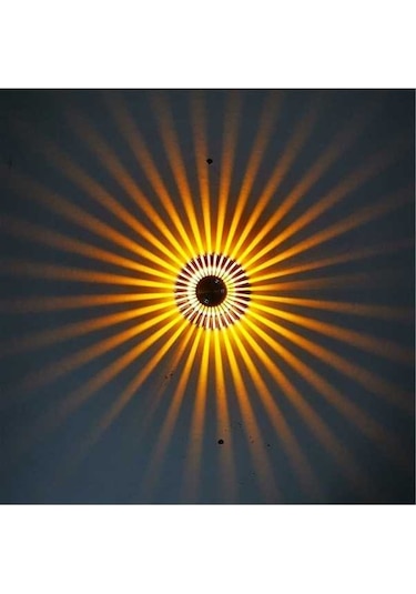 Novahub Alüminyum Koridor Işığı Ayçiçeği Lamba, Görünmez Kurulum 1w Sarı Çok Renkli