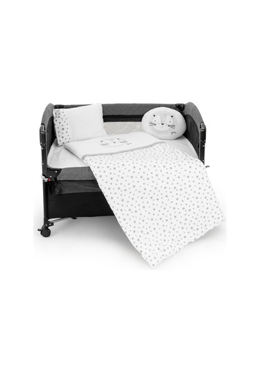 Wellgro Park Yatak Ve Beşik Uyku Seti - 6 Parça, Gri