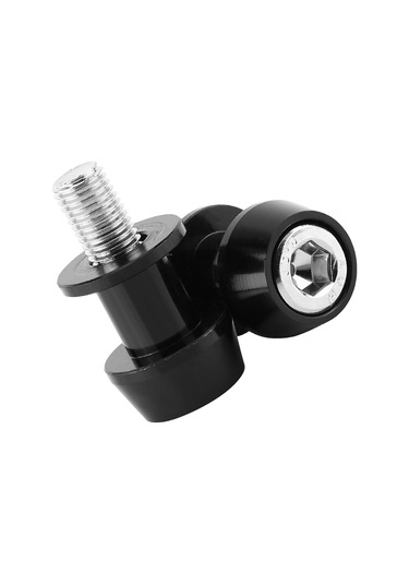 Konesam Motosiklet Cnc Alüminyum Arka Ayak Spoolları, 10mm Siyah, Sabit Konforlu Park Etme, Dayanıklı, Kolay Kurulum 1 Çift