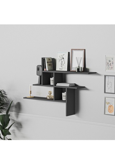 Germen Duvar Rafı Antrasit