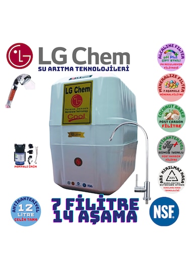 Lg Chem Cool Beyaz 12lt 7fl 14 Aşama Pompalı Su Arıtma Cihazı