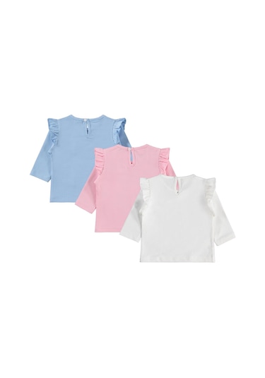 Civil Baby Tavşan Baskılı 3'lü Set 6-18 Ay Sweatshirt - Standart