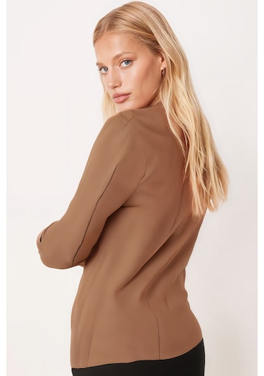 Armonika Kadın Camel Tek Düğmeli Ceket Arm-20k001020
