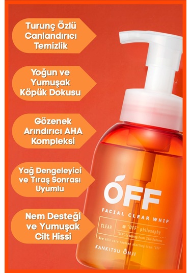 Cosmetex Roland Kankitsu Ohji Off Narenciye Özlü Yüz Temizleme Köpüğü