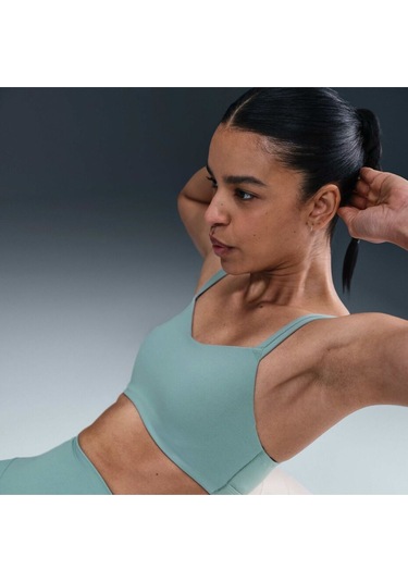 Zenvy Strappy Women's Light-support Padded Sports Bra Sprınt Sport Yeşil