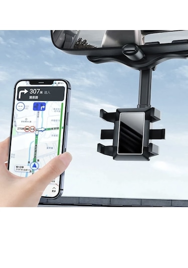 Point Dikiz Aynası Telefon Tutucu Ayarlanabilir Teleskopik Model Marka Siyah