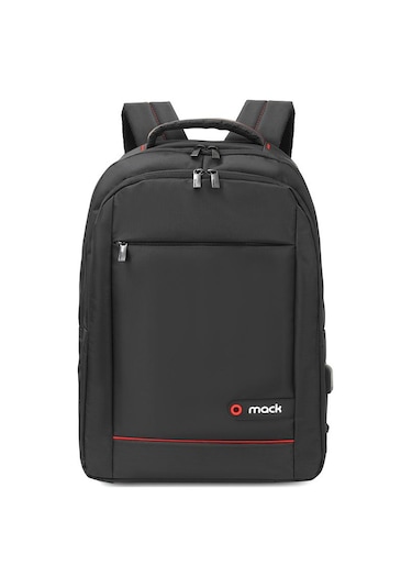 Mack Mcc-006 15.6" Offıce Usb Girişli Notebook Sırt Çantası Siyah Bej - Siyah