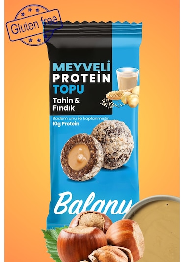 Meyveli Tahinli & Fındıklı Protein Topları 55gr X3 Adet