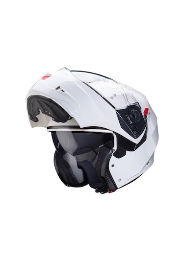 Caberg Duke X Metal Çene Açılır Kask Beyaz + Pinlock