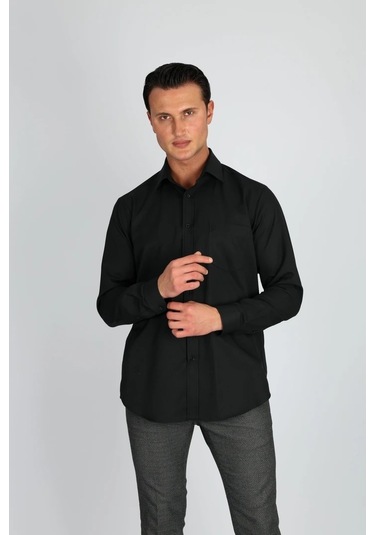 Lorenzo Mazzoli Gab R 500 Siyah Erkek Gömlek Siyah