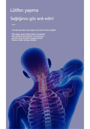 Soulader Duruş Düzeltici Omurga Destekleyici Boyunluk - Genç Ve Yetişkinler İçin Rahat Boyun Korsesi Mavi