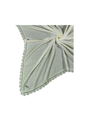 Enba Pamuklu İğne Oyalı Namaz Ve Mevlüt Örtüsü 110x110 Cm Krem