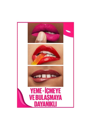 Maybelline New York Super Stay Vinyl Ink Uzun Süre Kalıcı Likit Parlak Ruj 155 Upbeat