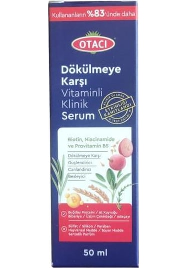 Otacı Dökülmeye Karşı Vitaminli Klinik Serum 50 ML