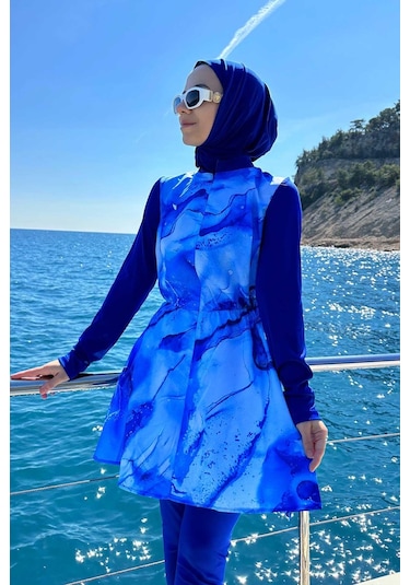 Kahijab Siena Tesettür Mayo - Mavi