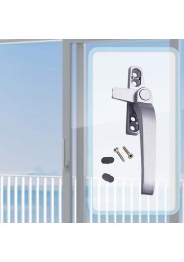 Suntek Kanat Kilitleme Kolu Kilit Kulplu Kapı Kolu Alüminyum