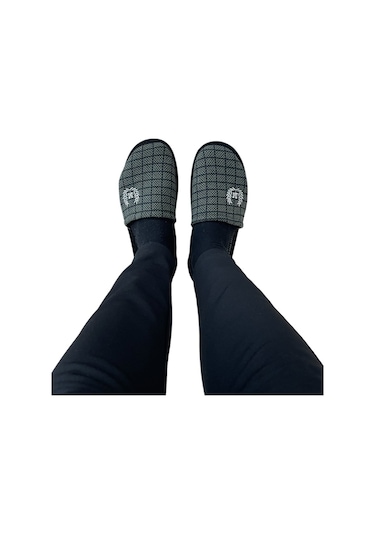 Haki Kışlık Erkek Ev Terliği-haki