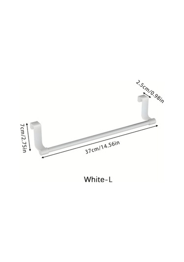 Zhanglei001 Beyaz L Mutfak Dolap Kapı Askısı Havlu Rafe Saklama Ünitesi Beyaz