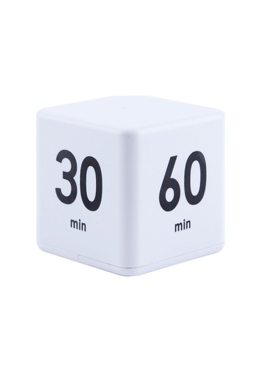 Küp Zamanlayıcılar Yerçekimi Sensörlü Zaman Yönetimi Beyaz