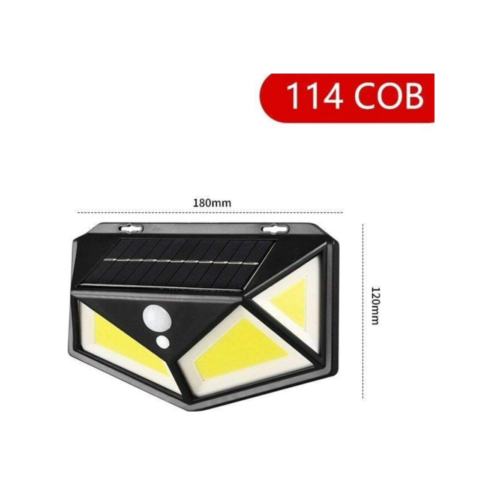 3 Modlu Hareket Sensörlü Bahçe Lambası - 114 Led