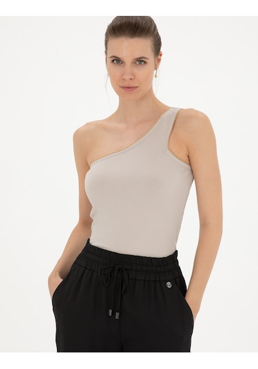 Pierre Cardin Kadın Kum Tişört 50284718-vr085 Kum