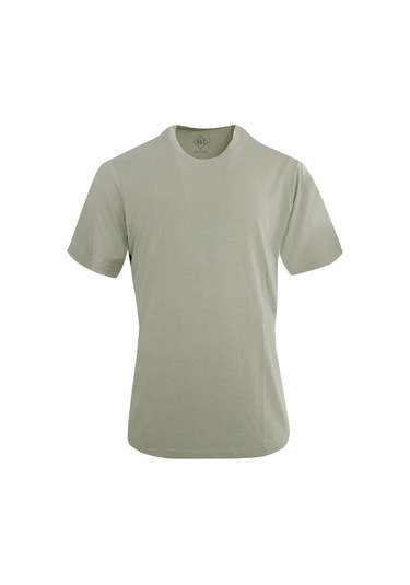 Uki Yeşil Comfort Fit Bisiklet Yaka T-shirt Yeşil