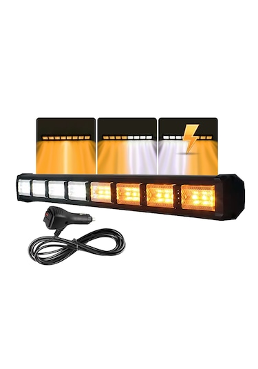 Turuncu Beyaz Çakarlı 114cm Çakarlı Led Bar Off Road