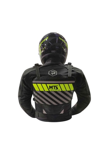 Mts Reflektörlü Göğüs Çantası Siyah - Yeşil