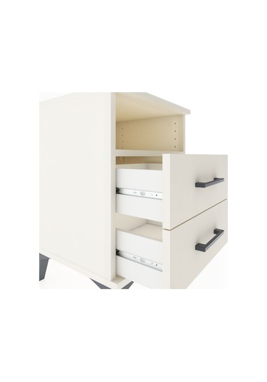 Hyperion Komodin Tek Raflı 2 Çekmeceli 44x44x64 Aytaşı-aytaşı Aytaşı