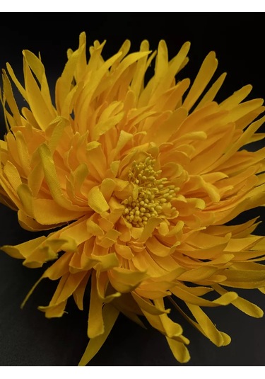 Amely Rid Kumaş Büyük Broş Toka "kore Pembesi Çiçeği" 196452194 Gri