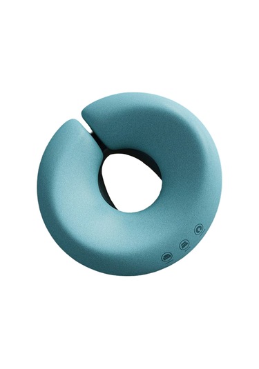 Anjiexun Yumuşak Masaj Yastığı Yüz Rahatlatıcı Hafıza Mavi Mavi