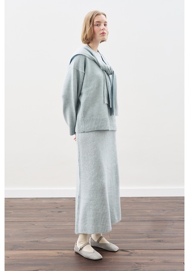 Chunky Oversıze Kazak Mavi Mavi