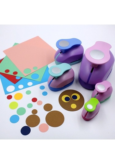 Willowhaven Yuvarlak Embosser Çocuk El Aletleri, 50mm, Renk Rastgele, Stil: 8820, Sanat Ve El İşleri Uygulamaları İçin Diğer