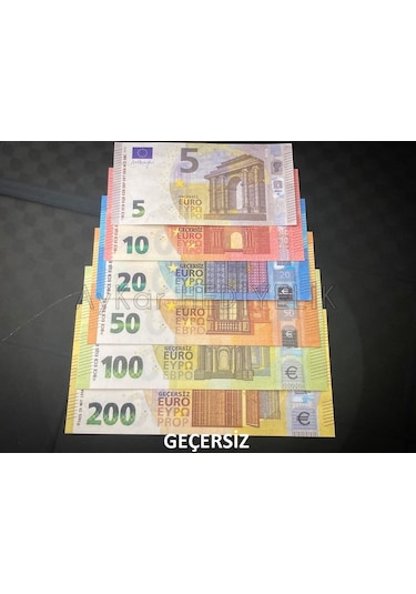 Aykar 600 Adet Euro Geçersiz Düğün Film Dizi Paraları