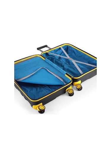 Ççs Nc-092 Abs Büyük Boy Valiz Siyah-sarı