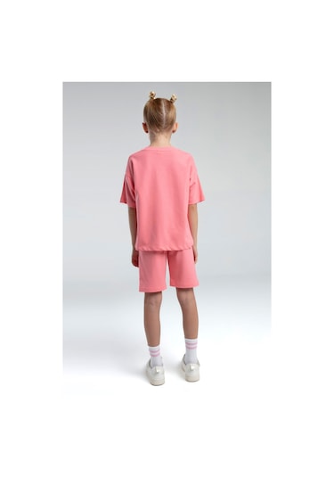 Rolypoly Kız Çocuk Pembe Bermuda Takım 5274-47595 Pembe