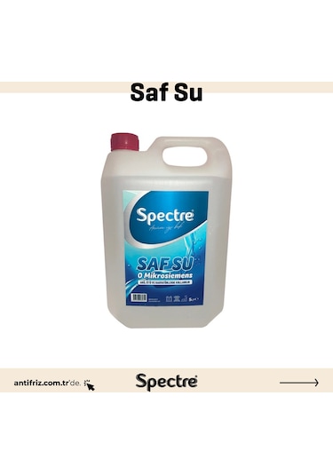 Distile Saf Su 5 Litre Ütü-akü-antifriz Tamamlama Suyu Spectre Distile Saf Su 5 Litre N11.854