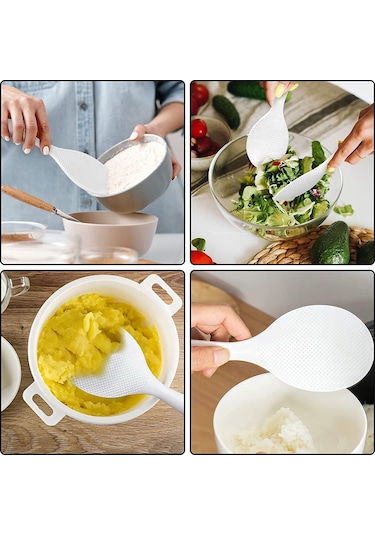 Pirinç Kaşığı, Pirinç Tutmak İçin Kullanılır, 20 7 Cm, Beyaz, Mutfak Eşyası