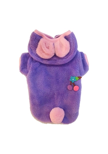 Gedyco Lilac Premium Peluş Orta Irk Köpek Sweatshirt