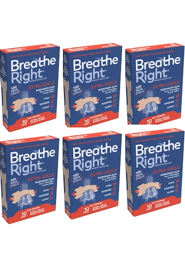 Breathe Right Burun Bandı Extra Standart Boy 10 Lu, 6 Kutu