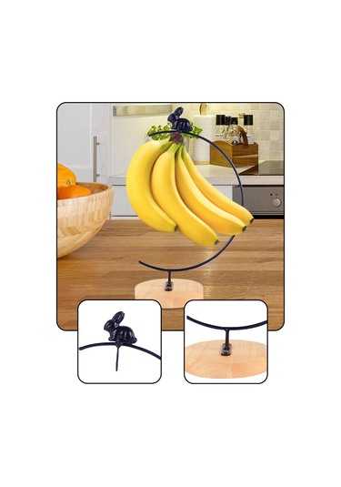 Suntek Muz Tutucu Standı Sağlam Muzları Taze Tutun Tavşan Şeklinde