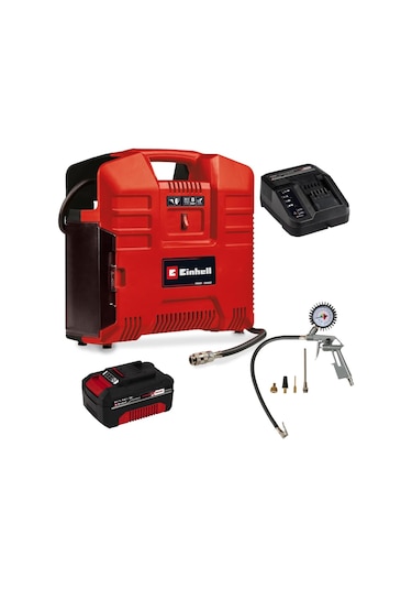 Einhell TE-AC 36/8 Li Of Set Akülü Kompresör - Çanta Tipi 18 V 4.0 AH