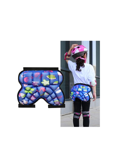 Homyl Çocuklar Için 3d Yastıklı Kalça Koruma Şortu Mavi Mavi