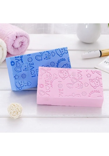 Padalink Çocuklar İçin Yüksek Yoğunluklu Baskılı Banyo Sporu - Zarfı Kolay Kaldıran, Cildi Hasar Vermeyen Ev Kullanıma Uygun Mavi